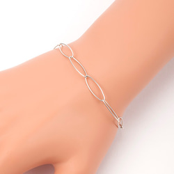 【5set限定】silver oval chain necklace & bracelet !! 5枚目の画像