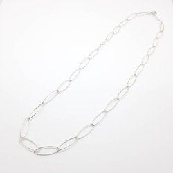 silver：Oval chain necklace： 2枚目の画像