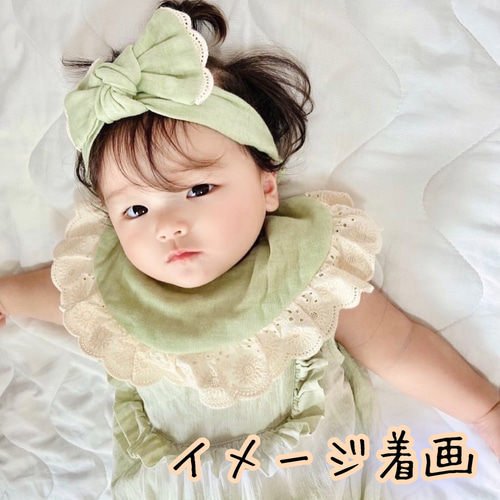 コットンレーススタイ スタイ・よだれかけ Hana-Cohana 通販｜Creema  