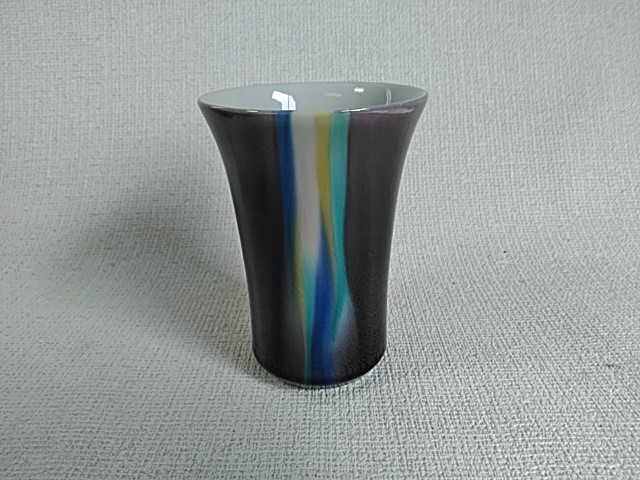 ビアカップ　天使の梯子　紫紺釉彩