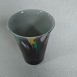 ビアカップ　紫紺釉彩 2枚目の画像