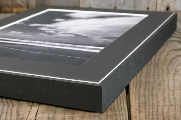 A4 美術照片 016 海岸波浪天空雲霧面板飾面單色黑白照片室內照片銷售郵購 第4張的照片