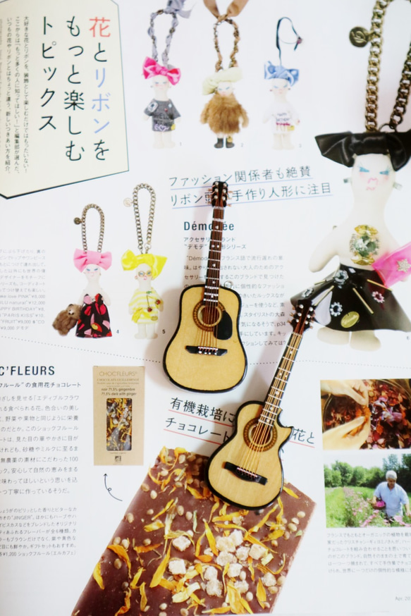 神は手作りをリード - [音楽]ミニアコースティックギターのモデルの