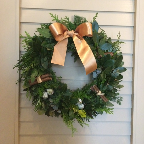 再再販【超早割祭2024】φ40センチ！フレッシュ素材 ナチュラルリース  