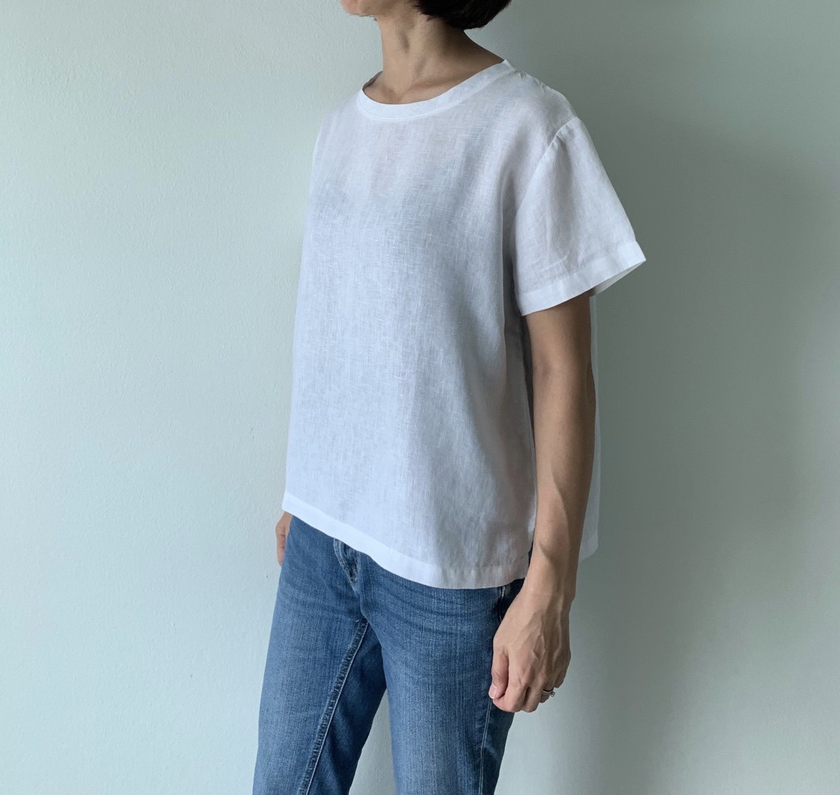 ずーっと着ていたいプレミアムなリネンTシャツ　麻