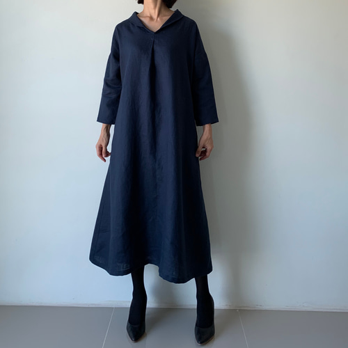 QutieFrash 着物襟ワンピース　ブルー QutieFrash 着物襟ワンピース ブルー QutieFrash 着物襟ワンピース