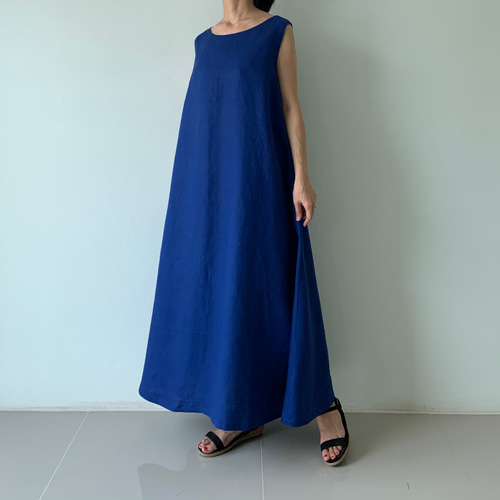美品　ワンピース　ロングスカート　ノースリーブ セット　青　Blue リボン FREAK'S STORE/マルチウェイ フリルリボン セット ノースリーブ
