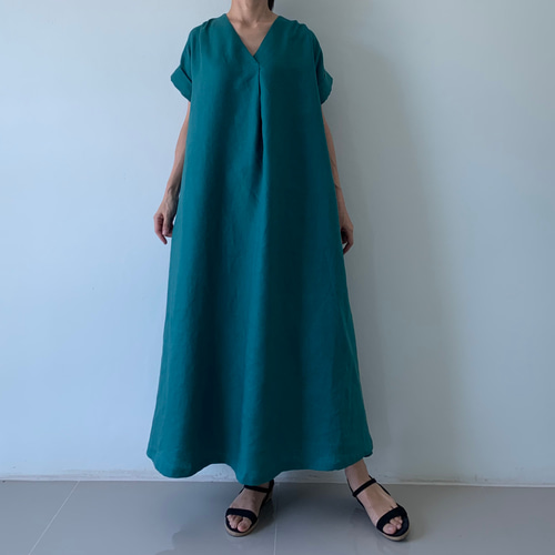 時短で大人のエレガント。ゆったり1枚で綺麗なラインマキシフレア