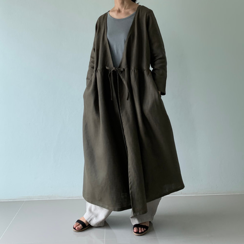 2021AWカシュクールワンピース ＆コート /カーキ 秋冬色 オール