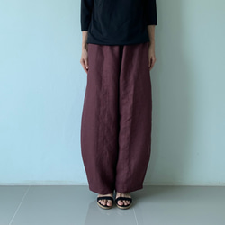 susuri　タピールパンツ　コーデュロイ　ゆったり　ロングベルト　黒　0 susuri タピールパンツ コーデュロイ ゆったり ロングベルト 黒 0