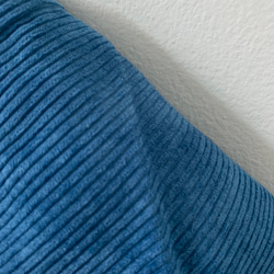 再販綺麗なブルーのコーデュロイワイドパンツ　秋冬 10枚目の画像