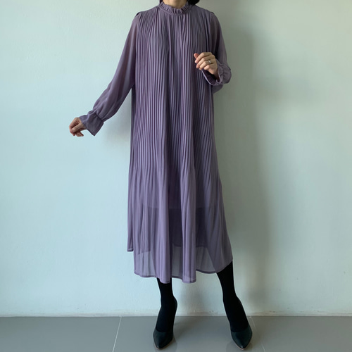 プリーツプリーズ　長袖ワンピース ラベンダー ウィメンズ／ワンピース – isseymiyake.com