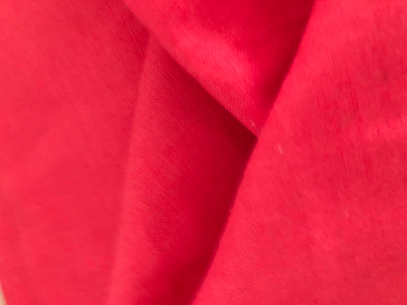 穏やかな赤 ブラウス リネン  麻 リボン ７部丈  秋冬 5枚目の画像