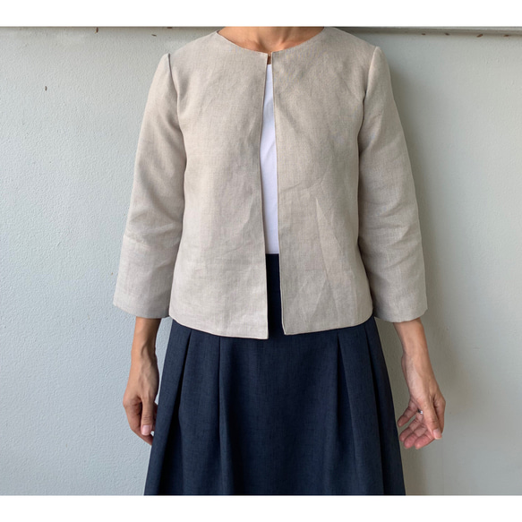流行に左右されない。長く着れるリネン100ジャケット。天然生活 伊藤  