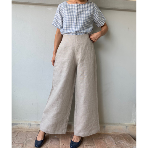 MB レーヨン リネン ガウチョパンツ タグ付き Te chichi｜レーヨンリネンワイドパンツ《2025summer catalog