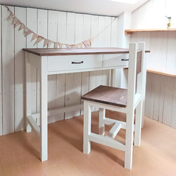 【値下げ】★ハンドメイド アンティーク調 作業台 長机 幅150cm ホワイト 値下げ】☆ハンドメイド アンティーク調 作業台 長机 幅150cm