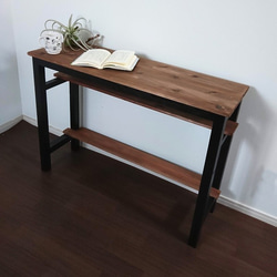 無垢材のデスク / 100cm×50cm / ライトブラウン / 組立簡単 工具不要