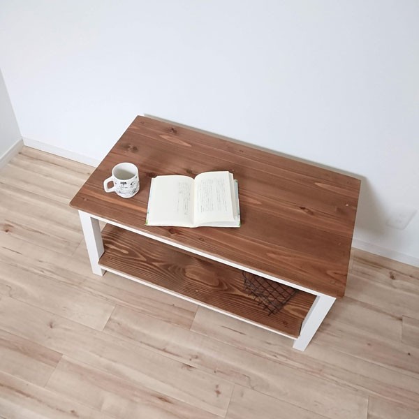 CafeTable / カフェテーブル / リビングテーブル　【国産紀州材使用　無垢材 】