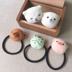 Woolfelting Strawberry Pig Hair Accessories 3枚目の画像