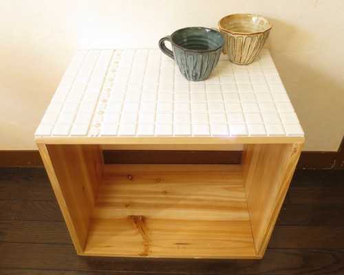 WeBe meubelen モザイクタイル装飾 木製センターテーブル 1_fd368475ca113a8cf4bf4c927270