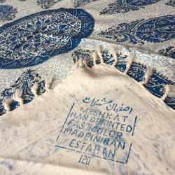 ペルシャ絨毯風の布、更紗120cm×120cmテーブルクロススファーカバー(persian carpet table 3枚目の画像