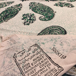 ペルシャ絨毯風の布更紗100cm×150cmテーブルクロススファーカバー 3枚目の画像