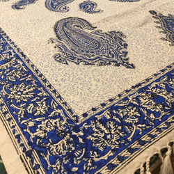 ペルシャ絨毯風の布更紗100cm×150cmテーブルクロススファーカバー 2枚目の画像