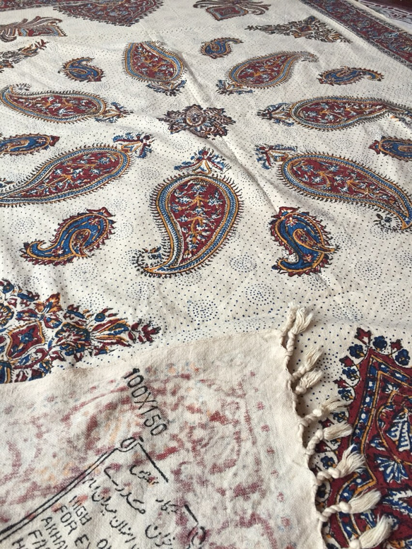 ペルシャ絨毯風の布更紗100cm150cmテーブルクロススファーカバー 3枚目の画像