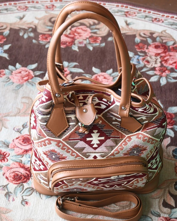 トルコのハンドメイドカバン(Turkish handmade bag ) 1枚目の画像
