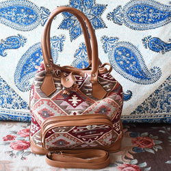 トルコのハンドメイドカバン(Turkish handmade bag ) 2枚目の画像