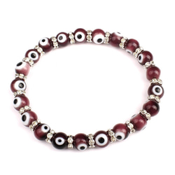 ナザールボンジュウ ブレスレット トルコのお守 (Evil Eye Bracelets) (Red Size:8mm 1枚目の画像