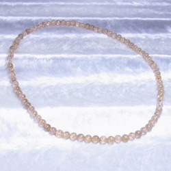 ゴールドルチル ネックレス 数珠タイプ 最強金運 パワーストーン ７ミリ ５６ｃｍ Rｎ２ 金針水晶 クォーツ 9枚目の画像