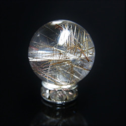 透明度抜群 現品一点物 シルバールチル １粒売り 銀針水晶 １４ミリ ４ｇ Ｓｒｔ８ シラー 虹入り レインボー 厳選 3枚目の画像
