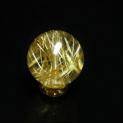 イチオシ 現品一点物 1粒売り ゴールドルチル クォーツ 虹入り金針水晶 １４ミリ ＳＰＲ１２ ハンドメイド 天然石 9枚目の画像