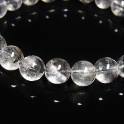 【動画あり】白銀の輝き 現品一点物 プラチナルチルブレスレット 白金水晶 数珠 １０ミリ ２６ｇ ＧＰｒ７ 経営者に人気 7枚目の画像