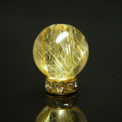 【写真現品一点物】　オススメ　ゴールドルチルクォーツ（金針水晶）　１０ミリ　ＫＹＧ７ 7枚目の画像