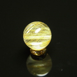 【写真現品一点物】　オススメ　ゴールドルチルクォーツ（金針水晶）　１０ミリ　ＫＹＧ７ 8枚目の画像