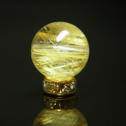 【写真現品一点物】　オススメ　ゴールドルチルクォーツ（金針水晶）　１０ミリ　ＫＹＧ７ 10枚目の画像