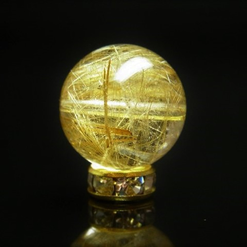超特大　84mm ゴールドルチルクォーツ　金針水晶　パワーストーン 金針 ルース ルチルクォーツ 裸石 ゴールドルチルクォーツ