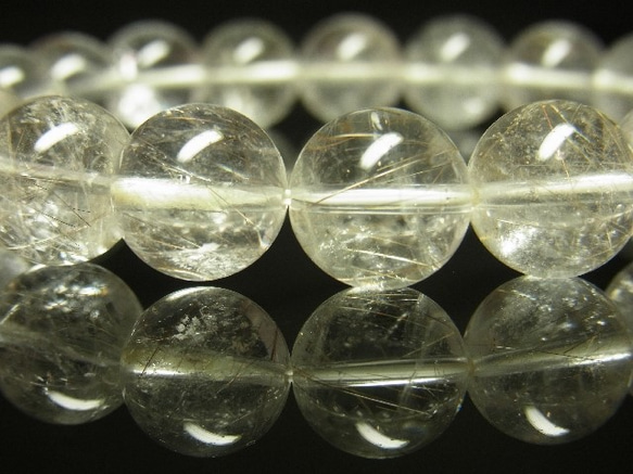 【現品一点物お試し価格】　シルバールチルブレスレット　銀針水晶数珠　１１．５ミリ　４０ｇ　Ｓｉｒ８　最強金運　開運招来　 3枚目の画像