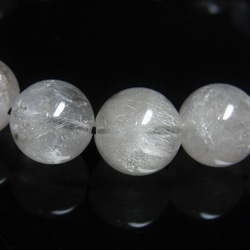 お試し価格 現品一点物 プラチナルチル ブレスレット 白金水晶 天然石 数珠 12ミリ OPr３  レディース  メン 5枚目の画像