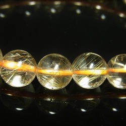 現品一点物 スモーキーゴールドルチル ブレスレット 金針水晶数珠 １０ミリ ２９ｇ ＳＧＲ４ 最強金運パワーストーン 3枚目の画像