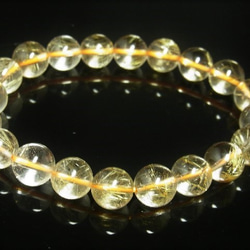 現品一点物 スモーキーゴールドルチル ブレスレット 金針水晶数珠 １０ミリ ２９ｇ ＳＧＲ４ 最強金運パワーストーン 4枚目の画像