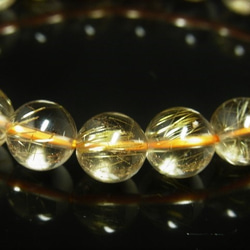 現品一点物 スモーキーゴールドルチル ブレスレット 金針水晶数珠 １０ミリ ２９ｇ ＳＧＲ４ 最強金運パワーストーン 6枚目の画像