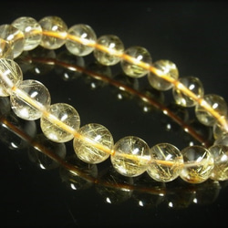 現品一点物 スモーキーゴールドルチル ブレスレット 金針水晶数珠 １０ミリ ２９ｇ ＳＧＲ４ 最強金運パワーストーン 7枚目の画像