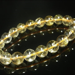 現品一点物 スモーキーゴールドルチル ブレスレット 金針水晶数珠 １０ミリ ２９ｇ ＳＧＲ４ 最強金運パワーストーン 8枚目の画像