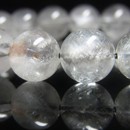 現品一点物 プラチナルチル ブレスレット 白金水晶 数珠 １２ミリ ５０ｇ Ｐｒ５４ 現品一点物 プラチナルチル ブレスレット 白金水晶 数珠 12ミリ