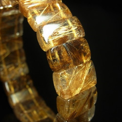透明度抜群 現品一点物 タイガールチル クォーツ バングル 虎目金針水晶 １５－１６ミリ 数珠 Ｔｉｒｂ４ ４７ｇ 最強 6枚目の画像