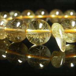限定品 現品一点物 ゴールドルチル ブレスレット 勾玉ルチル 金針水晶 数珠 １２ミリ ４５ｇ Ｍｒｂ４ 最強金運 2枚目の画像