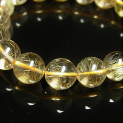 限定品 現品一点物 ゴールドルチル ブレスレット 勾玉ルチル 金針水晶 数珠 １２ミリ ４５ｇ Ｍｒｂ４ 最強金運 4枚目の画像